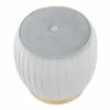 Tania Ottoman Velvet/Steel Gold/Silver - LumiSource -Ottomans Official Shop unnamed file 321