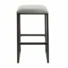24" Square Base Saddle Stool Brown - Silverwood