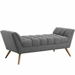 Response Medium Upholstered Fabric Bench - Modway Gray 20 Response Medium Upholstered Fabric Bench - Modway Gray -Ottomans Official Shop unnamed file 3241