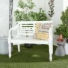 Olivia & May Farmhouse Mahogany Bench White - Olivia & May 2 Olivia & May Farmhouse Mahogany Bench White - Olivia & May -Ottomans Official Shop unnamed file 3252