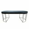 47" Velvet Upholstered Bench - Decor Therapy Black 2 47" Velvet Upholstered Bench - Decor Therapy Black -Ottomans Official Shop unnamed file 3271
