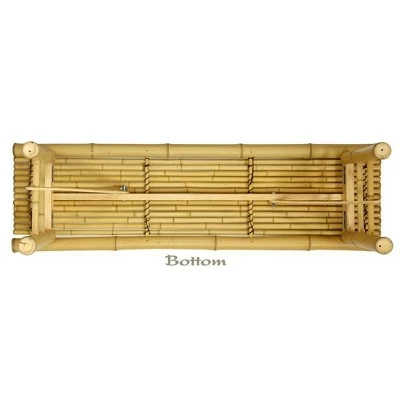 Japanese Bamboo Folding Bench - Oriental Furniture Bark 3 Japanese Bamboo Folding Bench - Oriental Furniture Bark