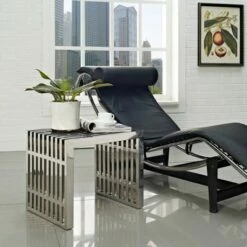 Gridiron Stainless Steel Bench - Modway