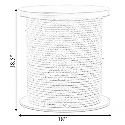 Vintiquewise Decorative Round Spool Shaped Wooden Stool with Rope 5 Vintiquewise Decorative Round Spool Shaped Wooden Stool with Rope - Image 3