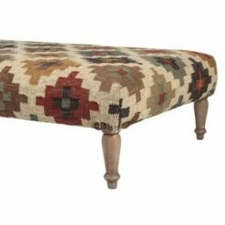 Patterned Upholstered Bench Beige - HomeFare -Ottomans Official Shop unnamed file 3341