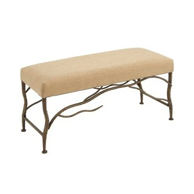 Olivia & May Farmhouse Wood Rectangle Bench Brown - Olivia & May 6 Olivia & May Farmhouse Wood Rectangle Bench Brown - Olivia & May - Image 4