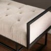 Tedges Upholstered Bench Beige/Gray - Aiden Lane -Ottomans Official Shop unnamed file 3419
