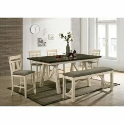 60" Altamont Padded Seat Counter Height Bench Ivory/Gray - HOMES: Inside + Out 8 60" Altamont Padded Seat Counter Height Bench Ivory/Gray - HOMES: Inside + Out -Ottomans Official Shop unnamed file 3440