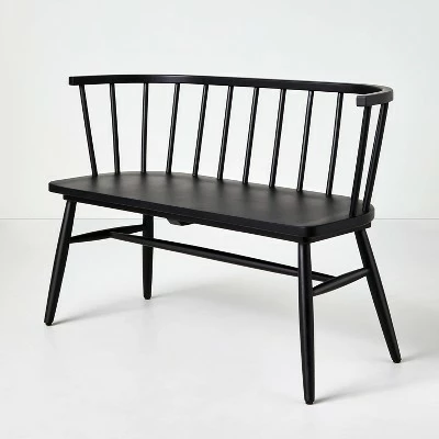 Hearth & Hand W/Magnolia Furniture Shaker Dining Bench with Curved Back - Hearth & Hand™ with Magnolia Natural 9 Hearth & Hand W/Magnolia Furniture Shaker Dining Bench with Curved Back - Hearth & Hand™ with Magnolia Natural - Image 8