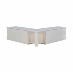 Tobin Backless Corner Breakfast Nook - Linon White -Ottomans Official Shop unnamed file 3461