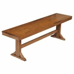 60" Trestle Leg Wood Dining Kitchen Bench - Saracina Home Antique Black 12 60" Trestle Leg Wood Dining Kitchen Bench - Saracina Home Antique Black -Ottomans Official Shop unnamed file 3486