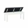 Emma Storage Bench - Powell Company White