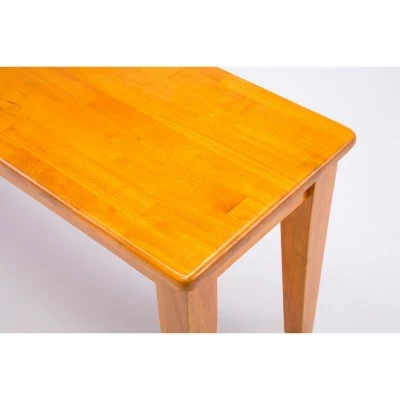 Shaker Dining Bench Wood/Oak - Boraam 4 Shaker Dining Bench Wood/Oak - Boraam - Image 2