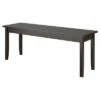 Atwood Stained Dining Bench Wood/Cappuccino - CorLiving