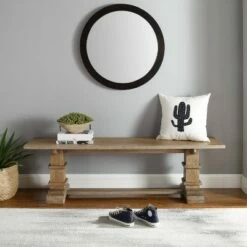 Joanna Dining Bench Rustic Brown - Crosley -Ottomans Official Shop unnamed file 3639