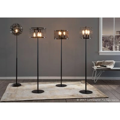 Stefani Industrial Dining, Entryway Bench - White - Lumisource 9 Stefani Industrial Dining, Entryway Bench - White - Lumisource - Image 7