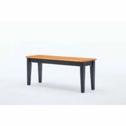 Shaker Dining Bench Wood/Black/Oak - Boraam