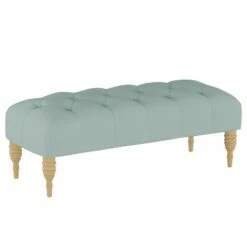 Tufted Bench - Simply Shabby Chic® Linen Seaglass 19 Tufted Bench - Simply Shabby Chic® Linen Seaglass -Ottomans Official Shop unnamed file 3719