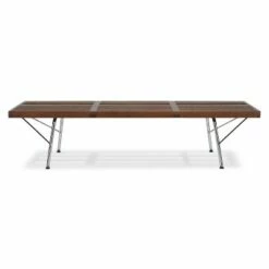 Michel Industrial Bench - Edgemod Dark Walnut