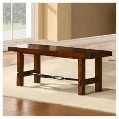 54" Bench Wood Oak - Inspire Q -Ottomans Official Shop unnamed file 3755