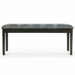 Costway Upholstered Dining Bench w/Padded Seat for Kitchen Bedroom Entryway Grey -Ottomans Official Shop unnamed file 3780