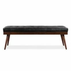 James Leather Bench - Poly & Bark Madagascar Cocoa -Ottomans Official Shop unnamed file 3804