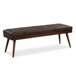 James Leather Bench - Poly & Bark Madagascar Cocoa -Ottomans Official Shop unnamed file 3809