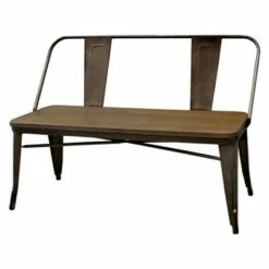Clarkson Industrial Inspired Dining Bench - HOMES: Inside + Out Wood -Ottomans Official Shop unnamed file 3831