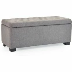 Adore Decor Arlo Tufted Storage Bench - Adore Décor Gray