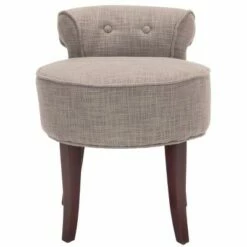 Georgia Vanity Stool - Safavieh Blush Pink/espresso -Ottomans Official Shop unnamed file 387