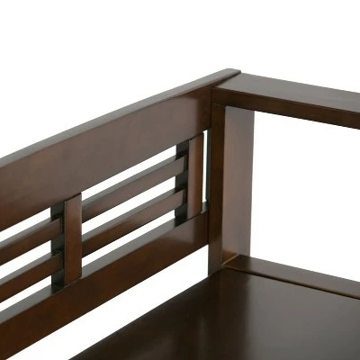 48" Chandler Solid Wood Entryway Storage Bench - Wyndenhall Distressed Gray 10 48" Chandler Solid Wood Entryway Storage Bench - Wyndenhall Distressed Gray - Image 8