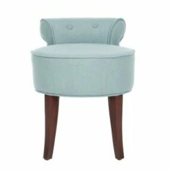 Georgia Vanity Stool - Safavieh Blush Pink/espresso -Ottomans Official Shop unnamed file 390