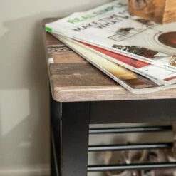 31.5" Entryway Storage Bench and Shoe Rack Distressed Wood Finish Brown - Danya B. -Ottomans Official Shop unnamed file 3913