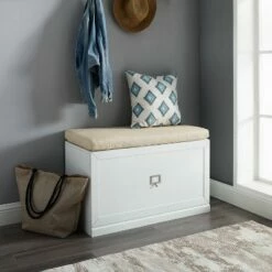 Harper Entryway Storage Bench - Crosley Gray/creme -Ottomans Official Shop unnamed file 3920