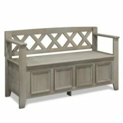 48" Halifax Entryway Storage Bench - WyndenHall Light Avalon Brown -Ottomans Official Shop unnamed file 3944