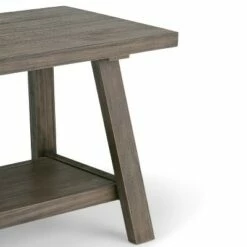 48" Stewart Solid Wood Entryway Bench Driftwood - WyndenHall -Ottomans Official Shop unnamed file 3961