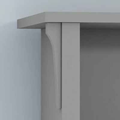 Salinas Shoe Storage Bench Gray - Bush Furniture 4 Salinas Shoe Storage Bench Gray - Bush Furniture - Image 2