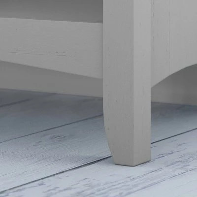 Salinas Shoe Storage Bench Gray - Bush Furniture 5 Salinas Shoe Storage Bench Gray - Bush Furniture - Image 3