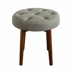Adore Decor Penelope Round Tufted Stool - Adore Décor Navy -Ottomans Official Shop unnamed file 402
