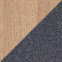 40" Telephone Polyester Wood Contemporary Bench - LumiSource Natural/gray -Ottomans Official Shop unnamed file 4027