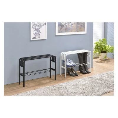 Horizon Entryway Bench - Proman Products White 7 Horizon Entryway Bench - Proman Products White - Image 5