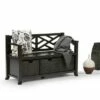 47" Nolan Solid Wood Storage Bench with Basket Storage Espresso Brown - WyndenHall -Ottomans Official Shop unnamed file 4049
