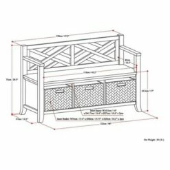 47" Nolan Solid Wood Storage Bench with Basket Storage Espresso Brown - WyndenHall 15 47" Nolan Solid Wood Storage Bench with Basket Storage Espresso Brown - WyndenHall -Ottomans Official Shop unnamed file 4055