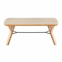 42" Folia Bench Wood/Natural - LumiSource -Ottomans Official Shop unnamed file 4074