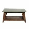 Brookside Entryway Coat Hook and Bench Concrete Coated Top and Wood Light Gray/Brown - Alaterre Furniture -Ottomans Official Shop unnamed file 4087