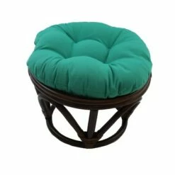 Rattan Footstool with Twill Cushion - International Caravan Grape -Ottomans Official Shop unnamed file 4114