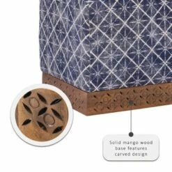 Stilz Square Ottoman - Powell Company Blue -Ottomans Official Shop unnamed file 4130