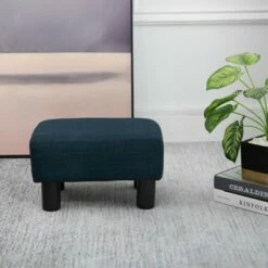 HOMCOM 16” Cube Modern Linen Fabric Pouf Footrest Ottoman 13 HOMCOM 16” Cube Modern Linen Fabric Pouf Footrest Ottoman -Ottomans Official Shop unnamed file 4141