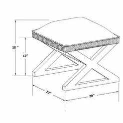 Colmar Tassel Ottoman Off White - Powell Company -Ottomans Official Shop unnamed file 4159