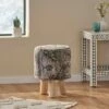 Ewell Handcrafted Boho Jacquard Stool Black/Beige/Natural - Christopher Knight Home -Ottomans Official Shop unnamed file 4161